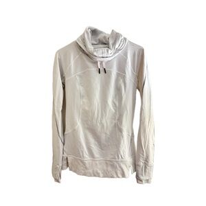 Lululemon Flurry Fighter Pullover in White Cowl Neck Long Sleeves - Size 6